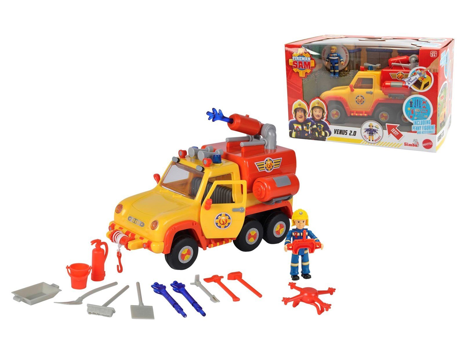 Brandmand Sam Sam Fire Engine Venus 2.0 incl. Figurine Brandmand Sam Sam Fire Engine Venus 2.0 incl. Figurine